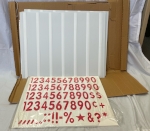 Plasticade Message Board Display Sign Letter Cards Kit Panel Model 8400 - Inventory Clearance