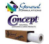 General Formulations Concept 203 OAP Calendered Gloss White Opaque Vinyl With Permanent Adhesive 5 Year 3 Mil