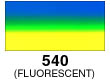 Graduated Gradient Rainbow Vinyl Vertical Fluorescent Blue To Fluorescent Yellow 540