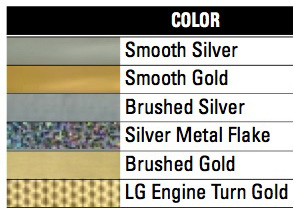 RTape VinylEfx Solvent Printable Decorative and Outdoor Durable Gold And Silver Vinyl