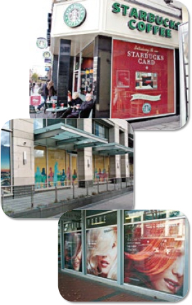 Continental Grafix® panoRama Film Hide And See Non-Adhesive Perforated Polyester Banner Material