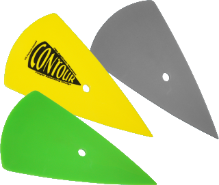 Contour Film Applicator Squeegee With Tension Dissipation Technology