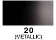 Graduated Gradient Rainbow Vinyl Horizontal Black To Metallic Silver 20