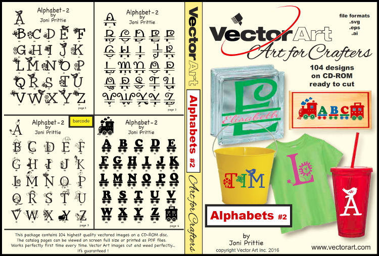 Vector Art Mini Collection Alphabets Number 2