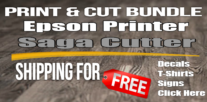 Vinyl Cutter Plotter Package Saga Cutter Epson Printer
